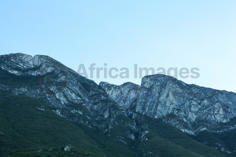 Photo of Picturesque view of beautiful mountain landscape on sunny day