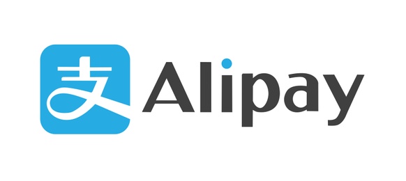 Illustration of MYKOLAIV, UKRAINE - JANUARY 18, 2021: Logotype of Alipay payment system on white background, illustration
