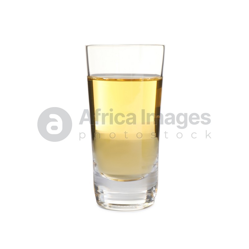 Mexican Tequila in shot glass isolated on white