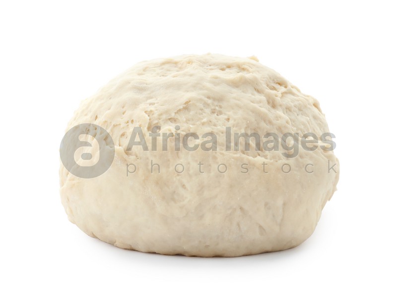 Photo of Wheat dough for pastries isolated on white
