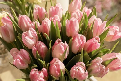 Photo of Spring is coming. Bouquet of beautiful tulip flowers, closeup