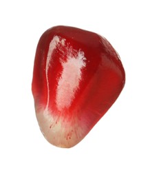Juicy ripe pomegranate seed isolated on white