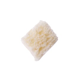 Crispy crouton isolated on white. Tasty snack