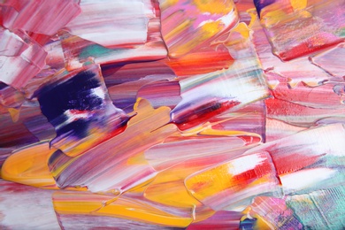 Abstract acrylic paint as background, top view