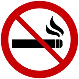 Sign NO SMOKING on white background, illustration
