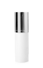 Bottle of luxury cosmetic product isolated on white