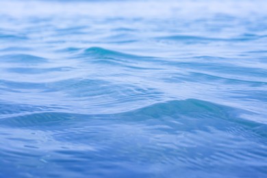 Beautiful sea water surface with ripples as background