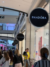 Photo of Poland, Warsaw - July 12, 2022: Official Pandora store in shopping mall