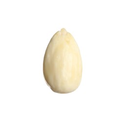 Organic almond nut isolated on white. Healthy snack