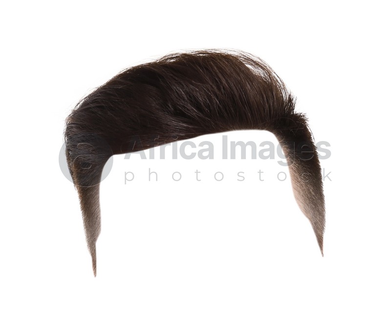 Image of Fashionable men's hairstyle isolated on white. Image for design