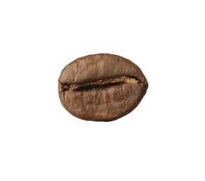 Brown roasted coffee bean isolated on white