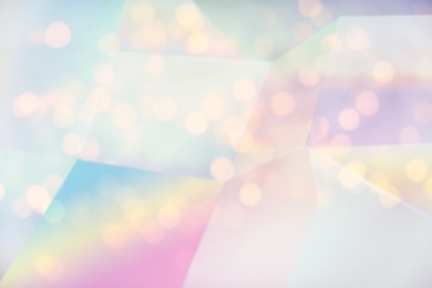 Beautiful abstract background with blurred lights, toned in unicorn colors
