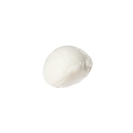 Delicious mozzarella cheese ball isolated on white