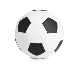 New soccer ball isolated on white. Football equipment
