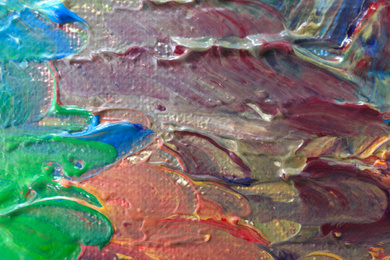 Abstract colorful artwork as background, closeup view