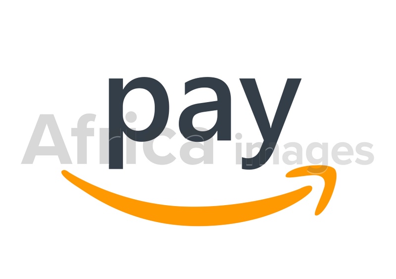 Illustration of MYKOLAIV, UKRAINE - JANUARY 18, 2021: Logotype of Amazon Pay payment system on white background, illustration