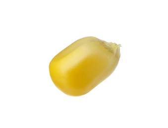 Small fresh corn kernel on white background