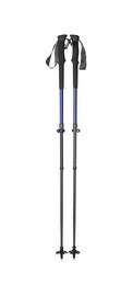 Pair of trekking poles on white background. Camping tourism
