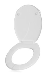 New plastic toilet seat isolated on white