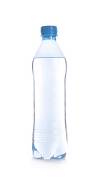 Plastic bottle with pure water isolated on white
