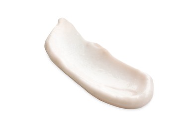 Sample of face cream on white background