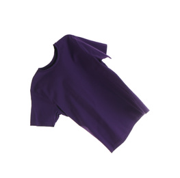 Purple t-shirt isolated on white. Stylish clothes