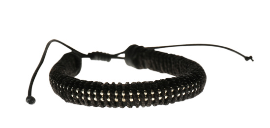 Stylish bracelet isolated on white. Fashionable accessory