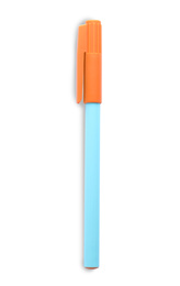 Bright color felt pen isolated on white. School stationery