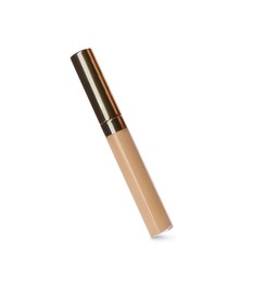 Liquid concealer tube isolated on white. Makeup product