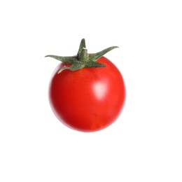 Fresh ripe cherry tomato on white background